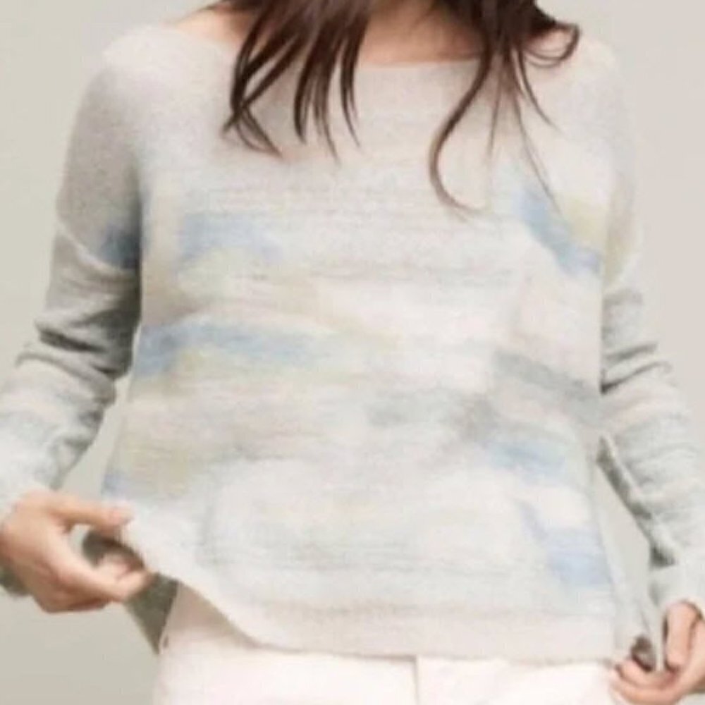 NWT Anthropologie Boho Chic Vibes Troubadour Alpaca Watercolor Pullover Sweater - Picture 9 of 9